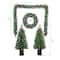 5pc. Pre-Lit Artificial Christmas Tree, Wreath, & Garland Entryway Set, Colour Changing LED Lights by Ashland®